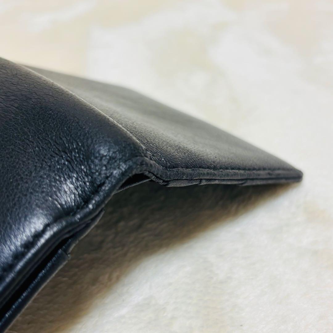 VivienneWestwood オーブ 二つ折り財布 黒 レザー パスケース付