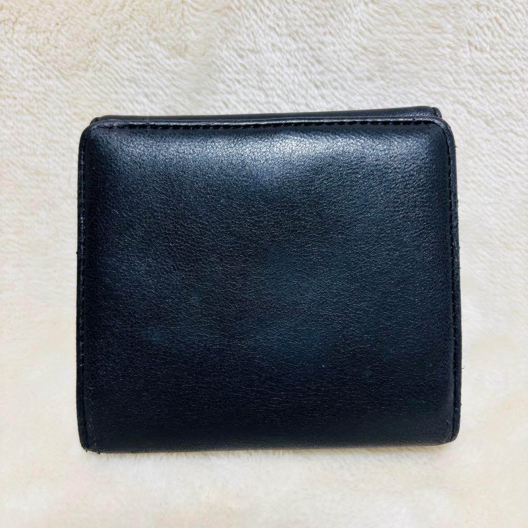 VivienneWestwood オーブ 二つ折り財布 黒 レザー パスケース付