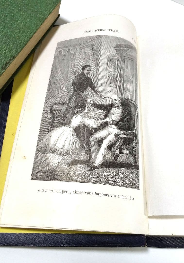 洋書 アンティーク 金彩 ロカイユ 装飾 模様 1862年