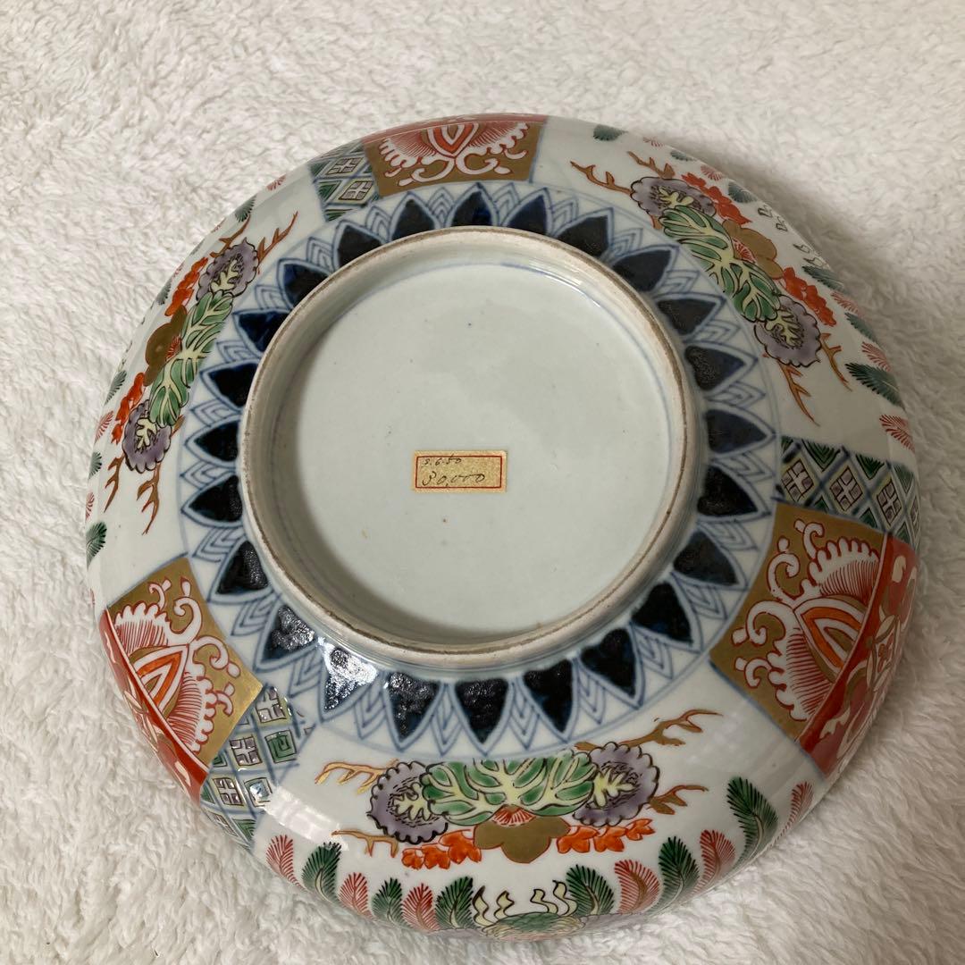 骨董品　花柄鳥模様の大鉢