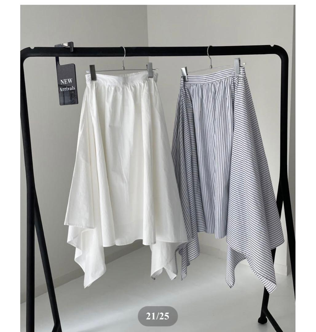 スカート ok.soon irregular hem long skirt