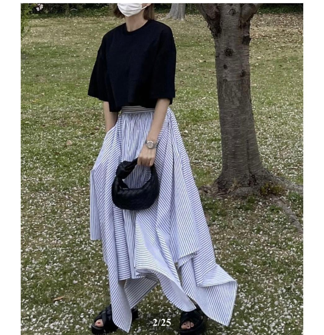スカート ok.soon irregular hem long skirt