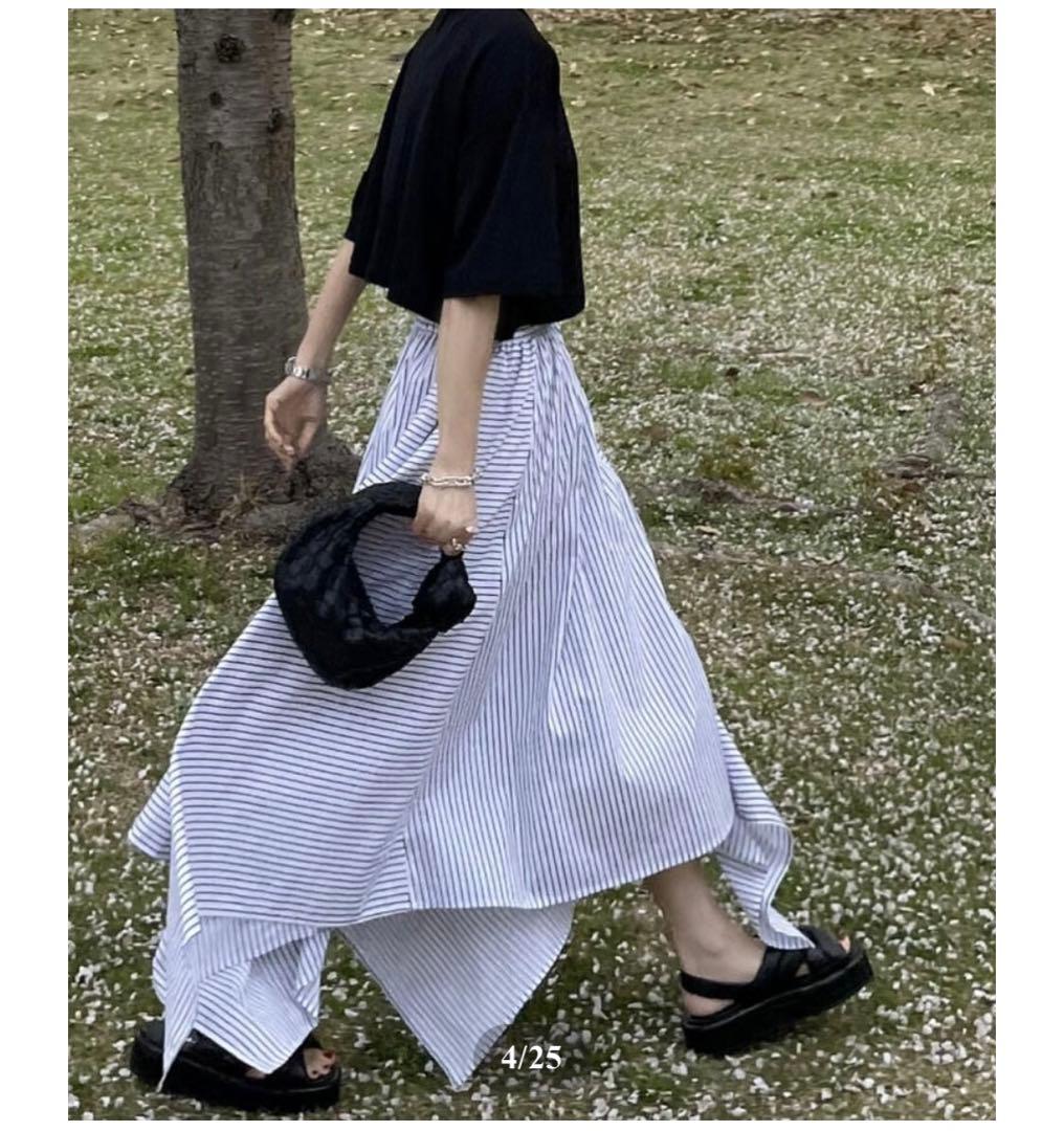 スカート ok.soon irregular hem long skirt