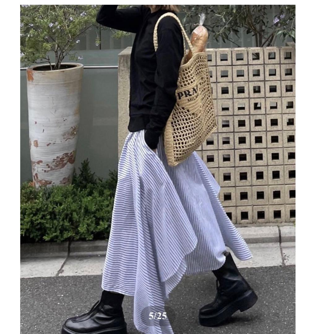 スカート ok.soon irregular hem long skirt