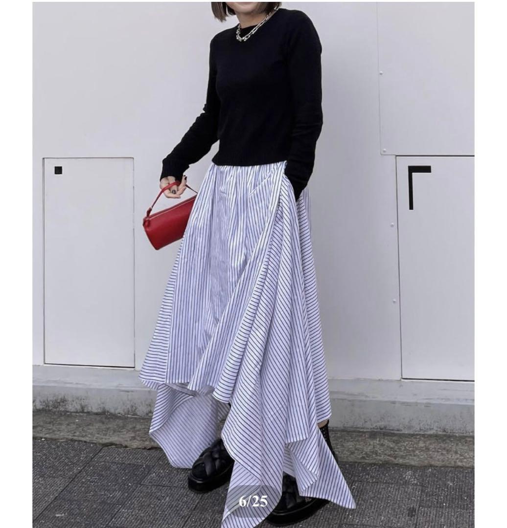 スカート ok.soon irregular hem long skirt