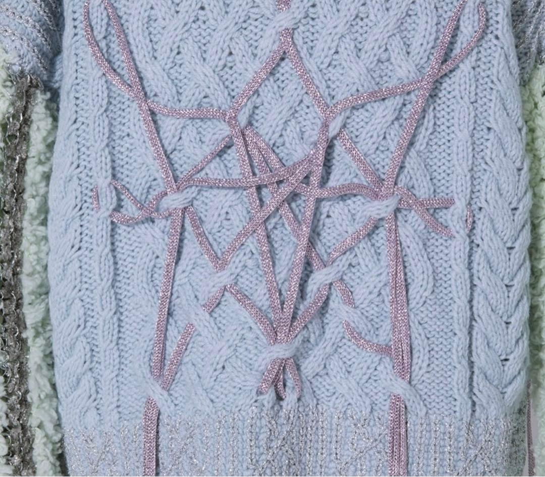 rurumu: ルルムウ Boa sleeve knit cardigan