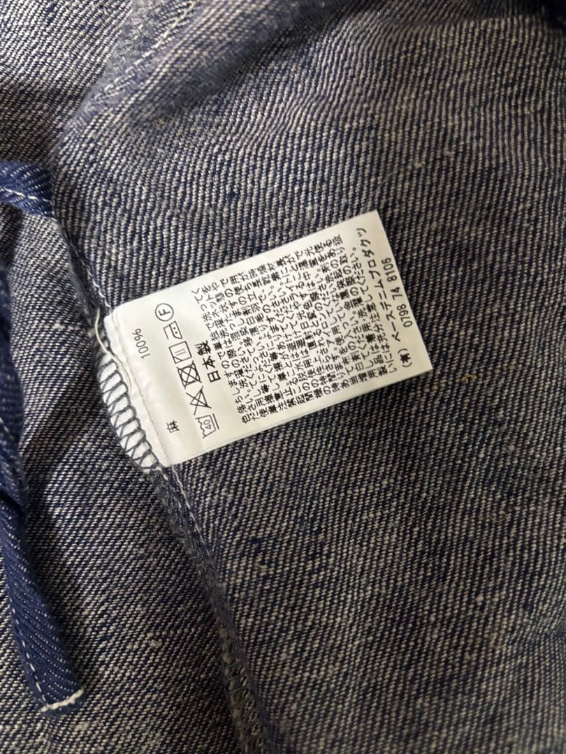 【orslow】 TAKUMI Linen Denim リネンデニム半纏 作務衣