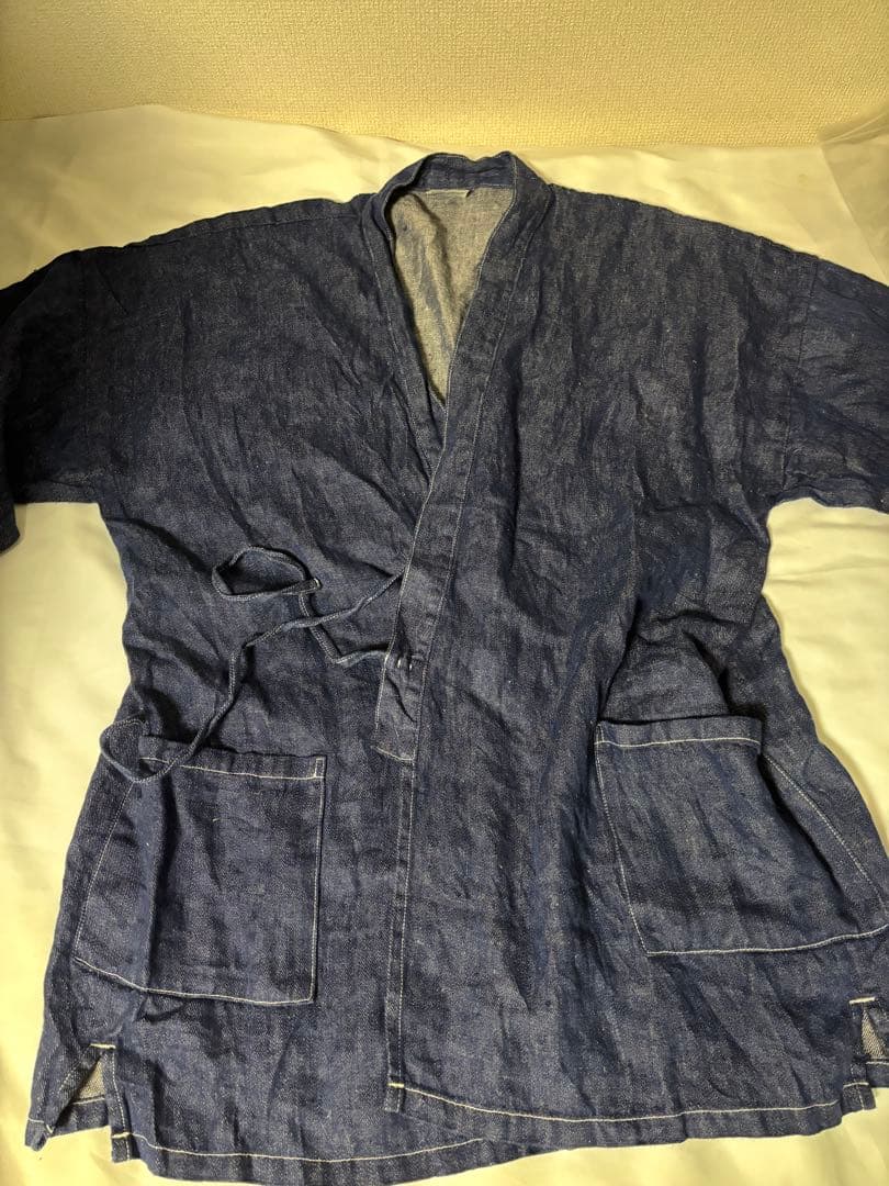 【orslow】 TAKUMI Linen Denim リネンデニム半纏 作務衣