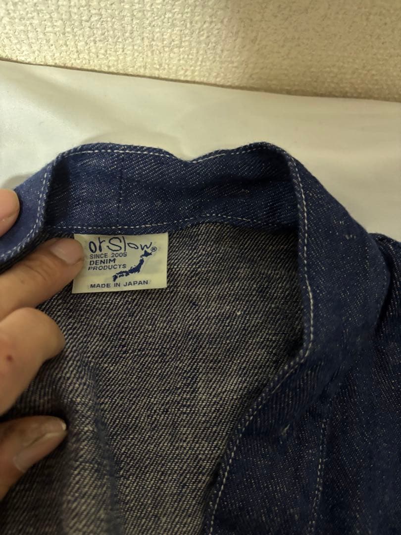 【orslow】 TAKUMI Linen Denim リネンデニム半纏 作務衣