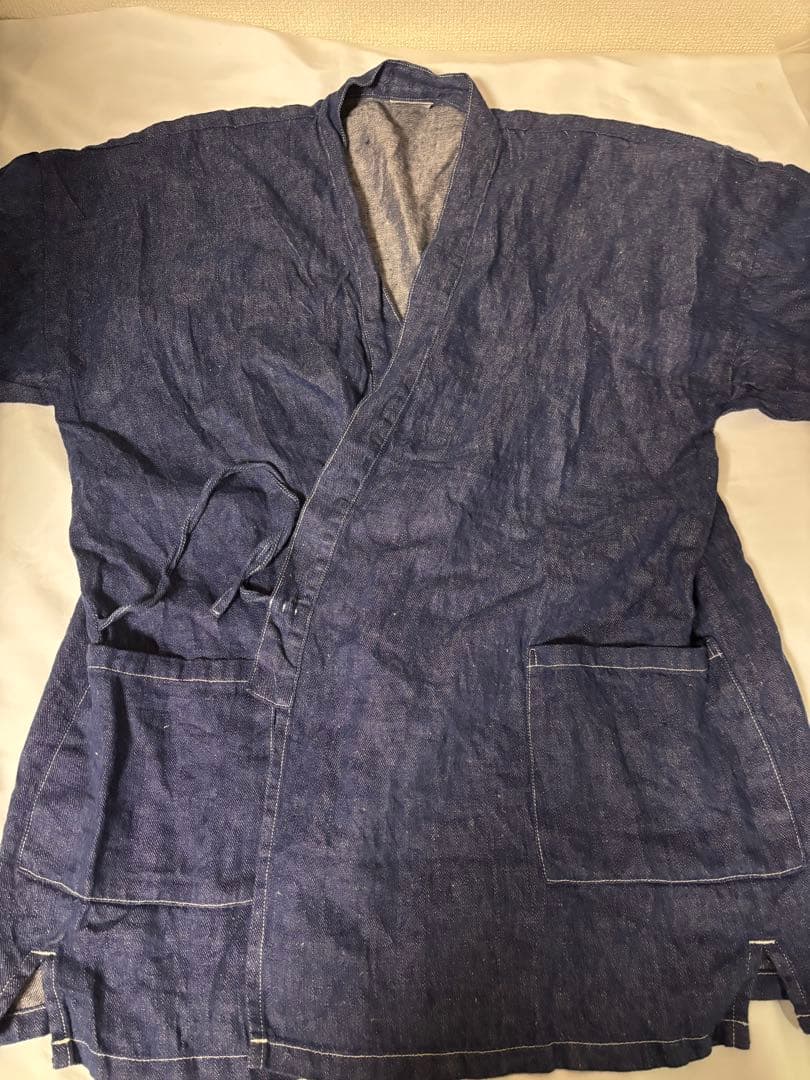 【orslow】 TAKUMI Linen Denim リネンデニム半纏 作務衣