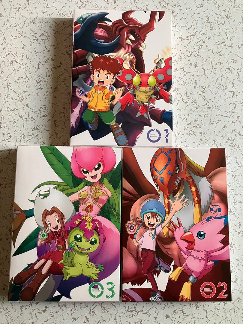デジモンアドベンチャー　ブルーレイ　BOX  01〜03