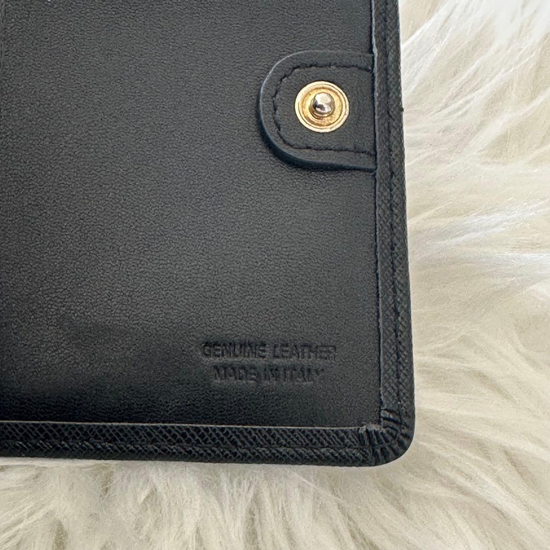 Vivienne Westwood 二つ 折り財布 ブラック 黒 がま口 レザー