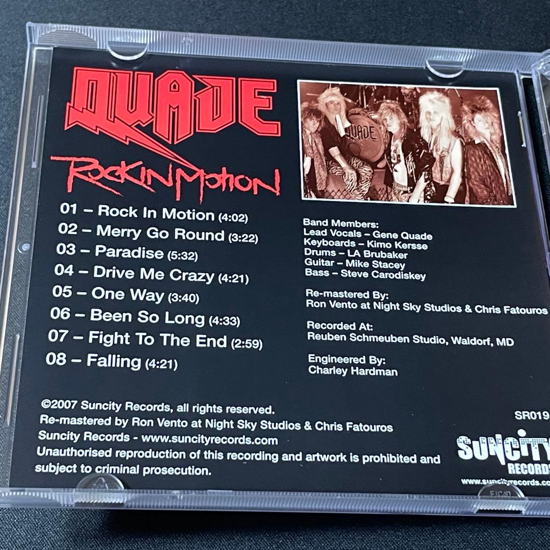 QUADE Rockin' Motion リマスターメロハー希少