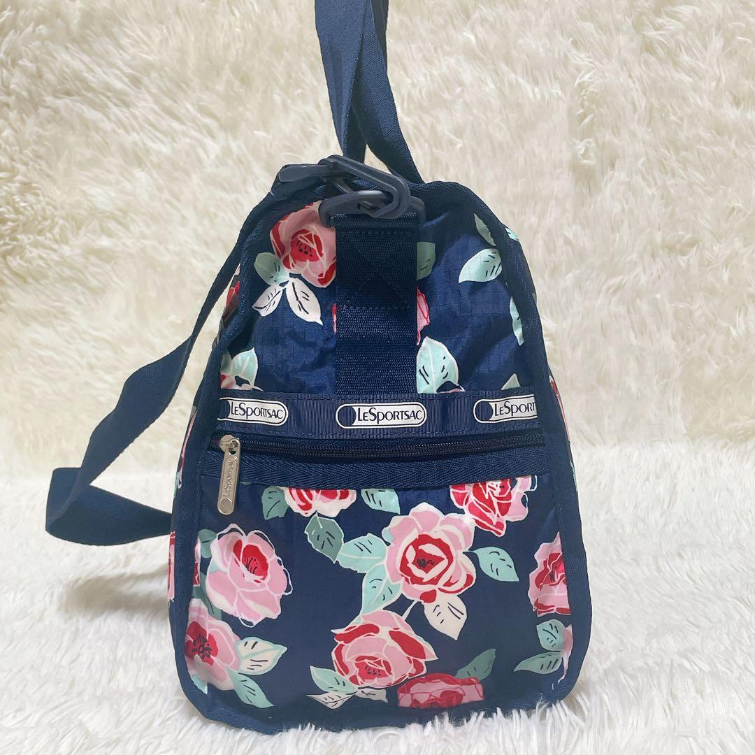 LeSportsac レスポートサック　ボストンバッグ　ナイロン　花柄　2way