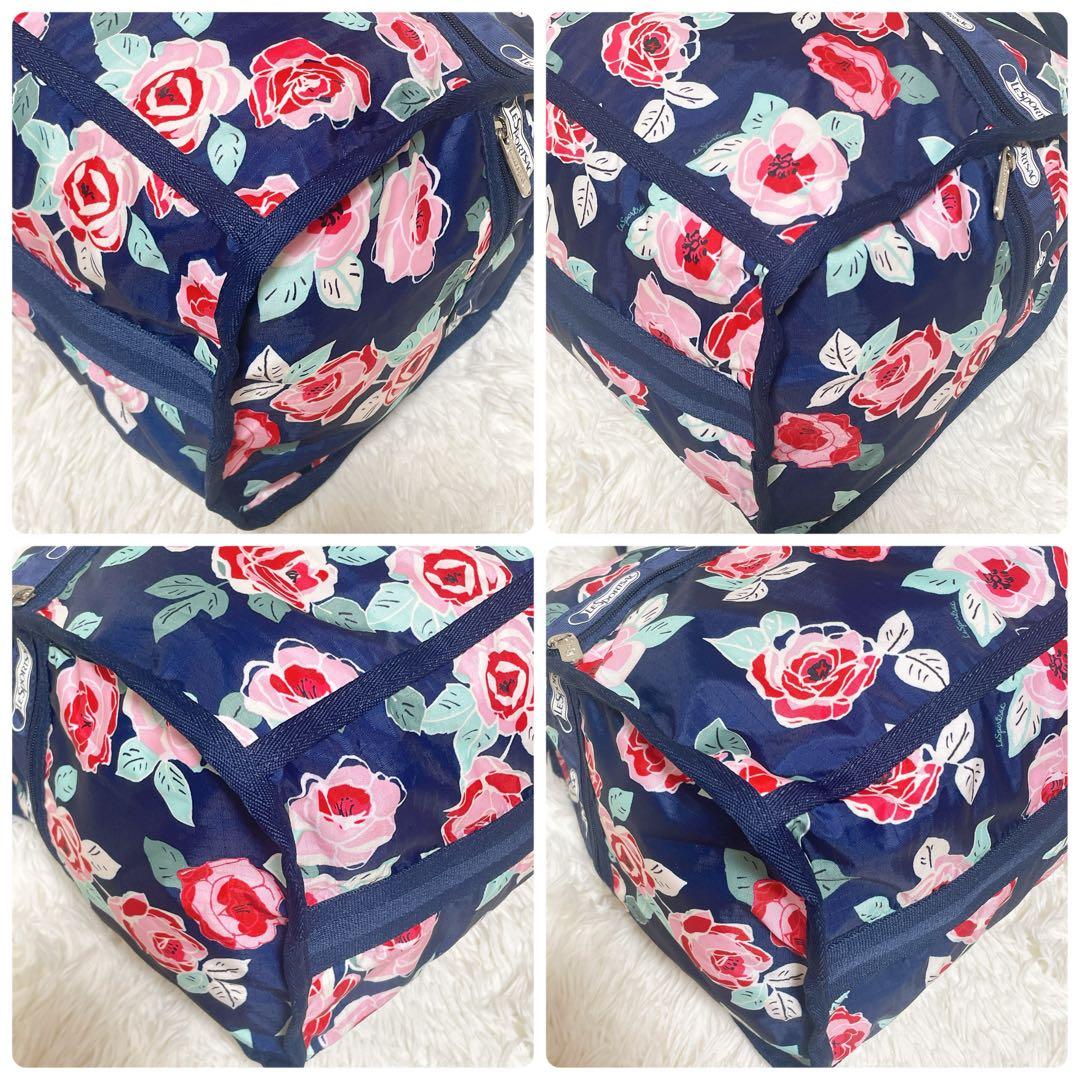 LeSportsac レスポートサック　ボストンバッグ　ナイロン　花柄　2way