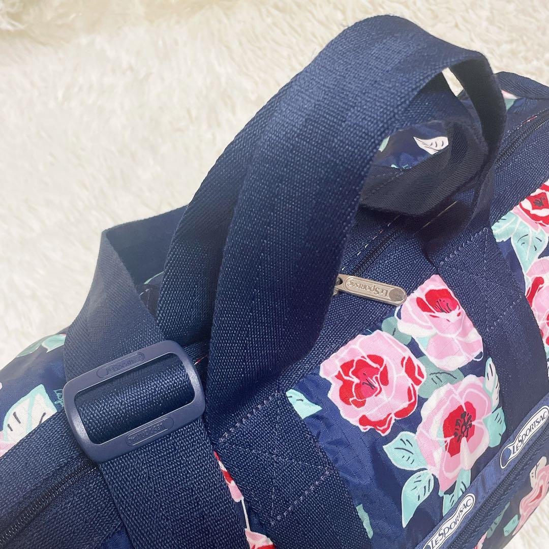 LeSportsac レスポートサック　ボストンバッグ　ナイロン　花柄　2way