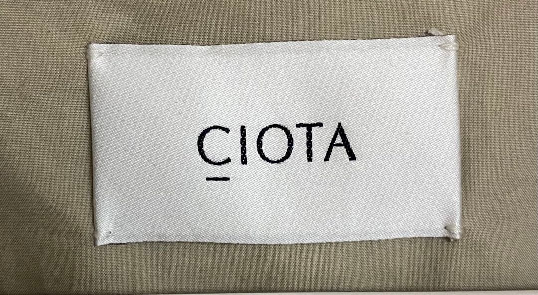 CIOTA シオタ　21SS スビンコットン　タイロッケンコート ベージュ