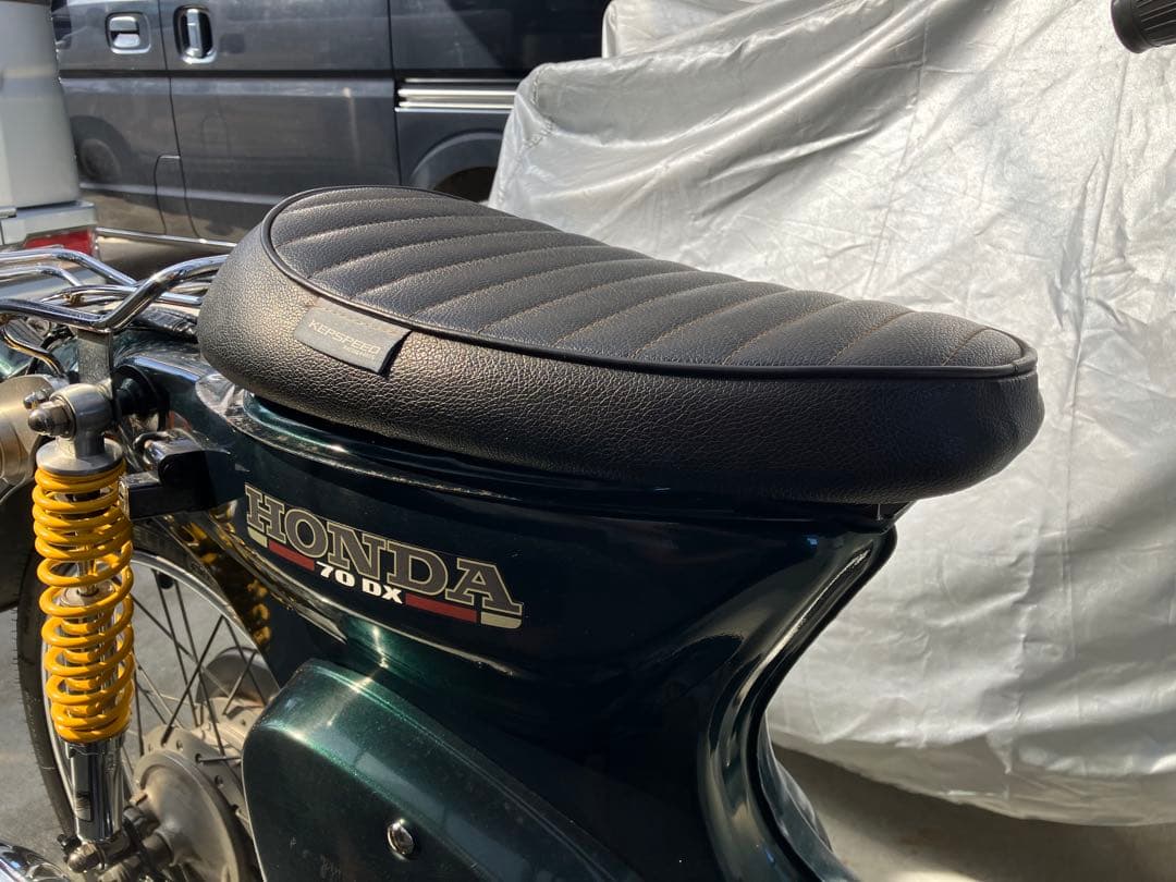 KEPSPEED スーパーカブ用 タックロール シングルシート　黒　中古品