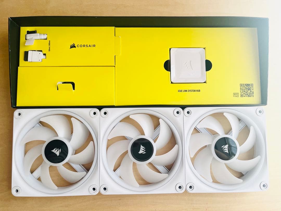 Corsair QX120 RGB ファン 3個セット ホワイト