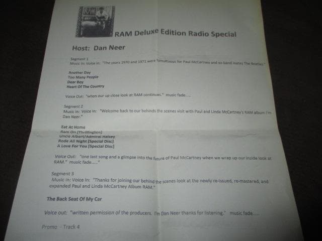 paul mccartney ram (MONO RADIO SET!!送料込）