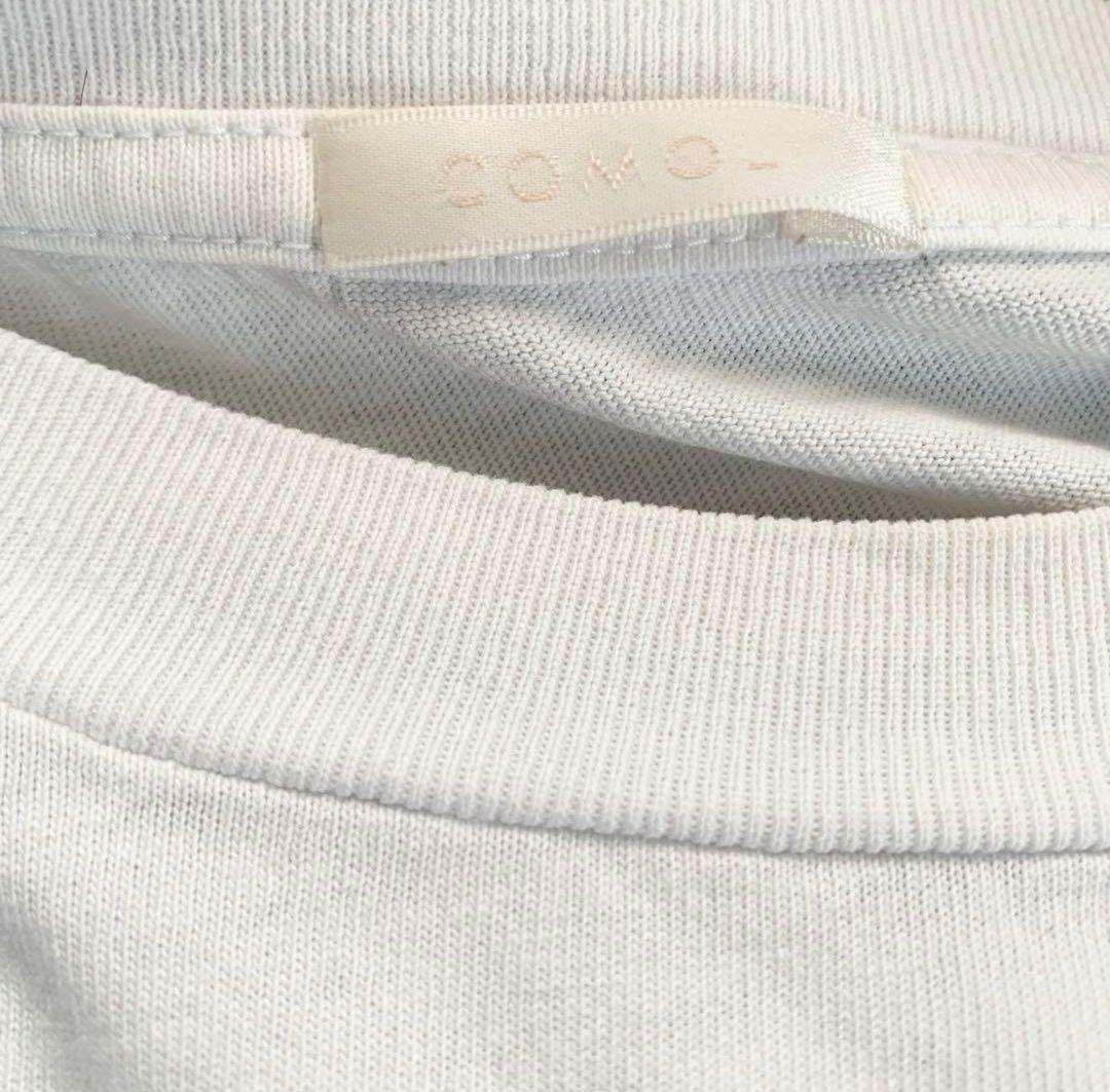 COMOLl コモリ 空紡天竺 丸胴 半袖Tシャツ オーバーサイズ 白