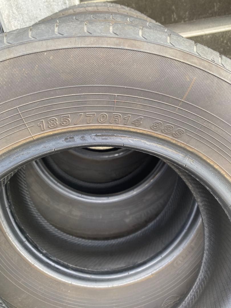美品　ヨコハマ　エコス　185/70R14 4本セット　21年製　6分山以上