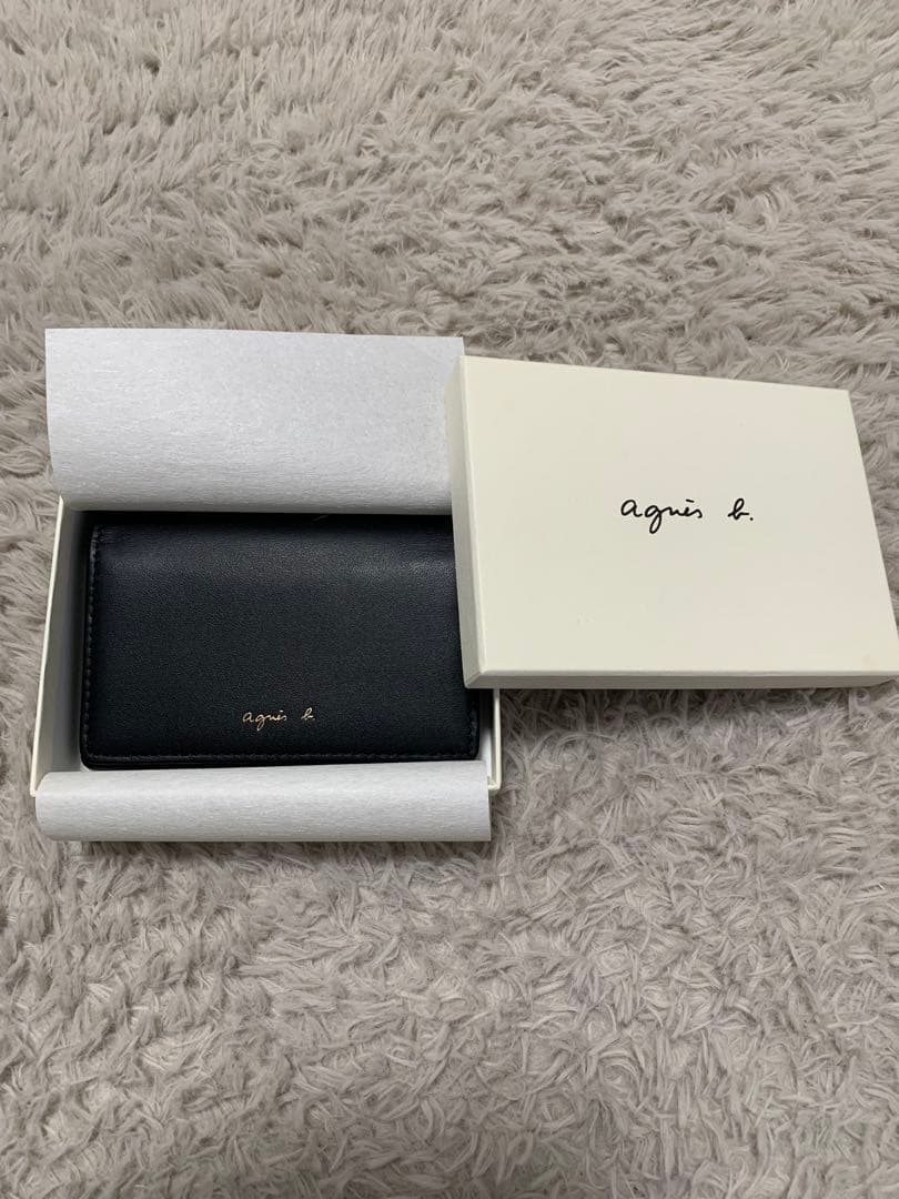 【美品】agnes b. アニエスベー 名刺入れ カードケース 付属品付き