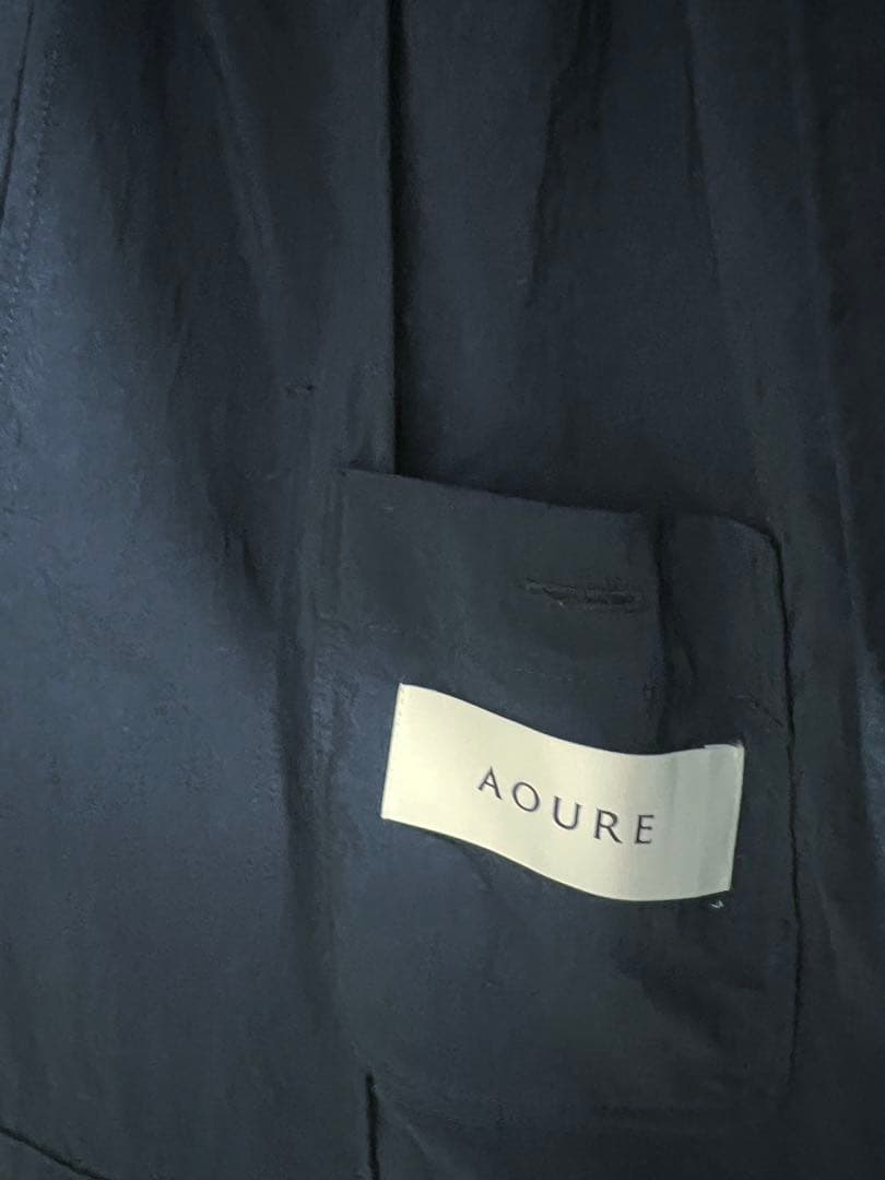 限定値下★タグ付き　美品　AOURE ナイロンジャケット　ネイビーM