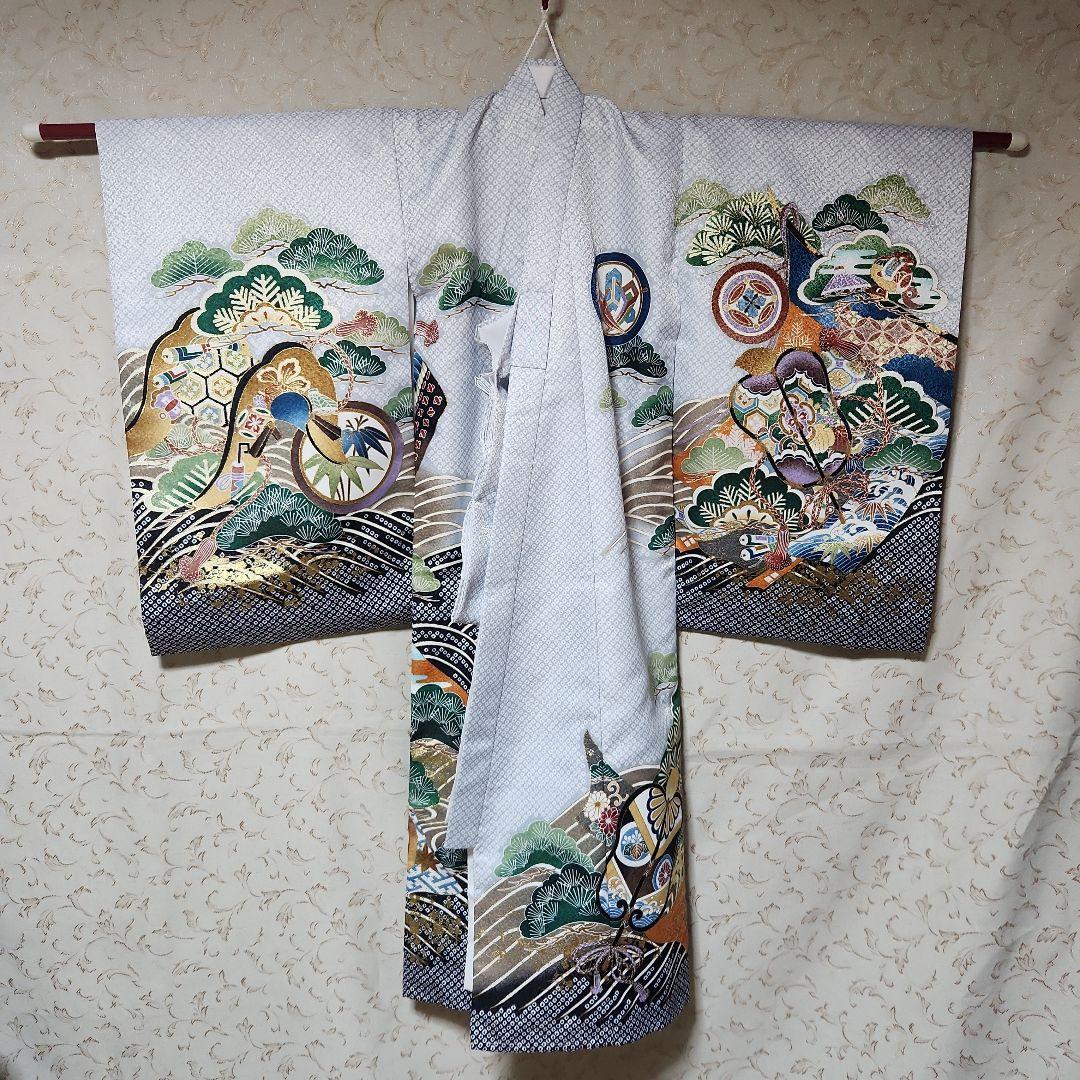 (AN☆) #8-011 (新品) ポリエステル 男児 お宮参り きもの