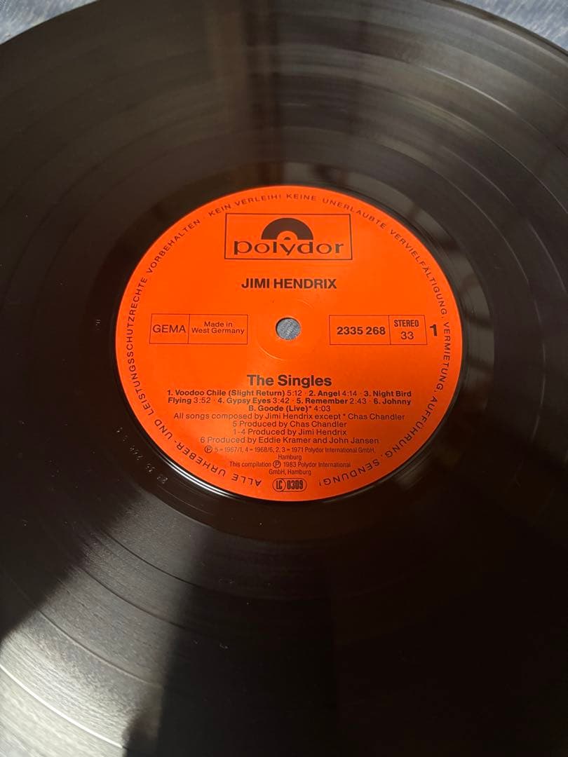 洋楽 Jimi Hendrix The Singles Album