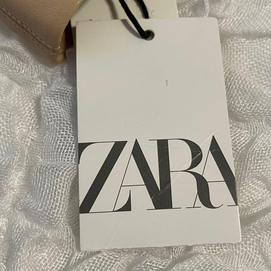 ZARA ザラ 本革 リアルレザー スティレットヒール ブーツ 39 ベージュ