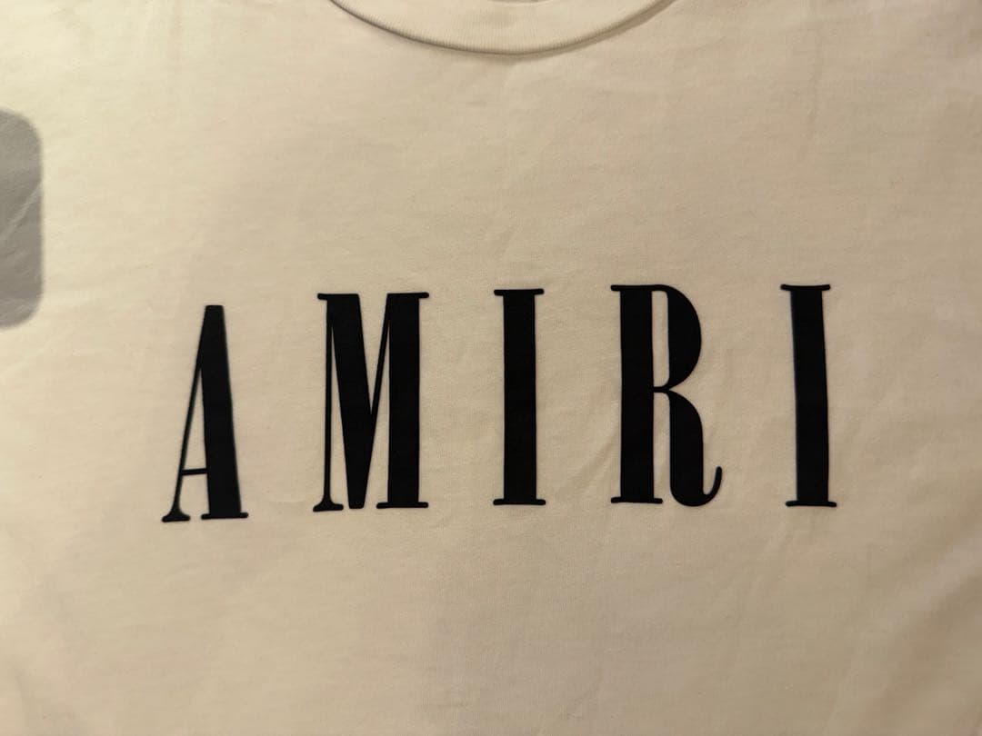AMIRI アミリ ロゴ Tシャツ ホワイト IT50 L相当 最終値下げ