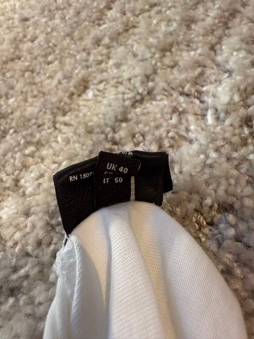 AMIRI アミリ ロゴ Tシャツ ホワイト IT50 L相当 最終値下げ