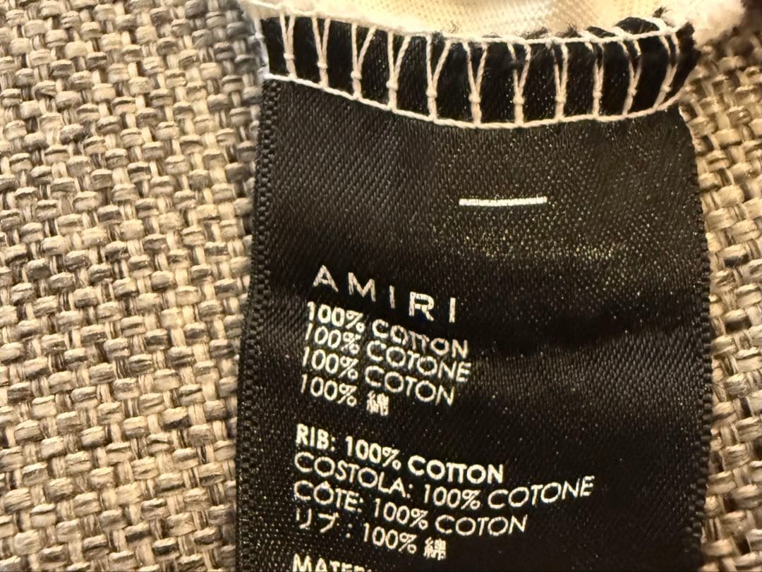 AMIRI アミリ ロゴ Tシャツ ホワイト IT50 L相当 最終値下げ