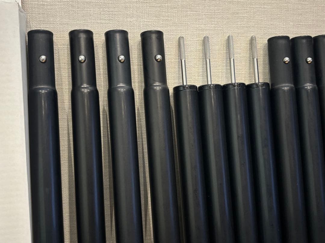 スノーピーク ウイングポールブラック 240cm ×4セット