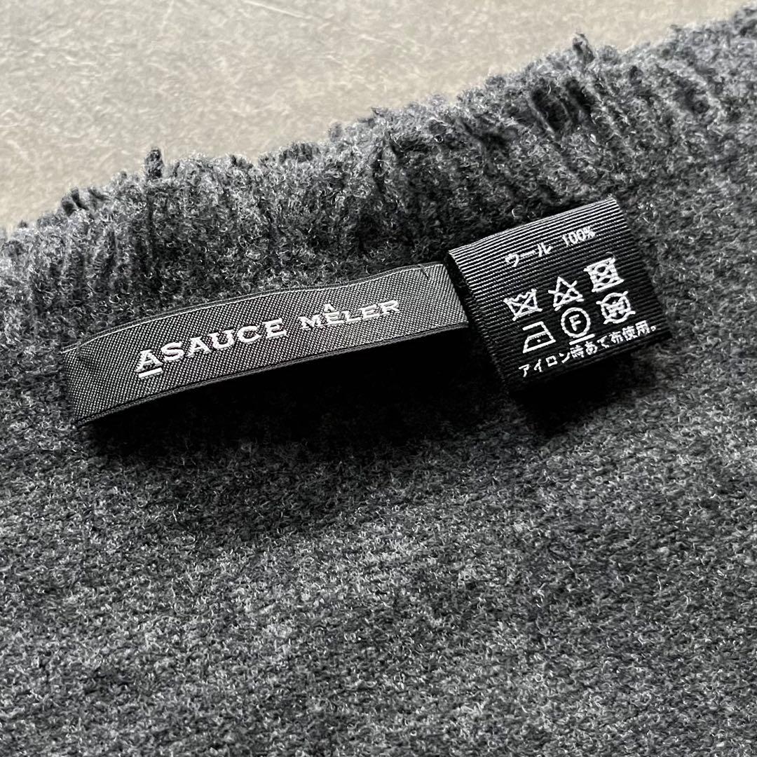 最終値下げ A SAUCE MELER アソースメレ ウール大判 ストール