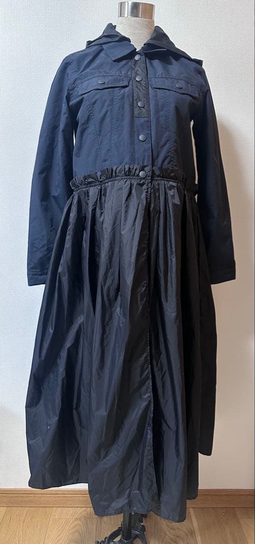 新品 DANSKIN 撥水ワンピースコート M 日本製 レインコート　ナイロン