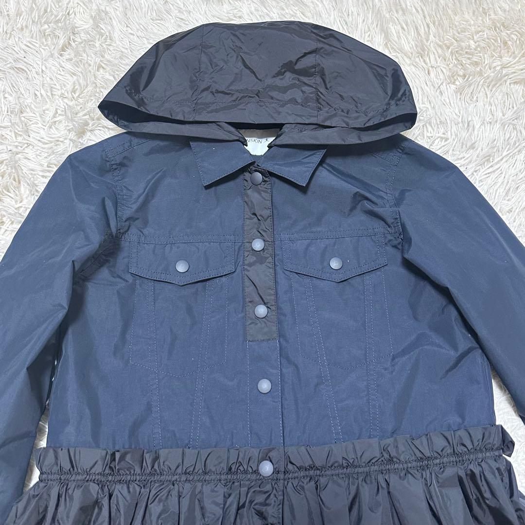 新品 DANSKIN 撥水ワンピースコート M 日本製 レインコート　ナイロン