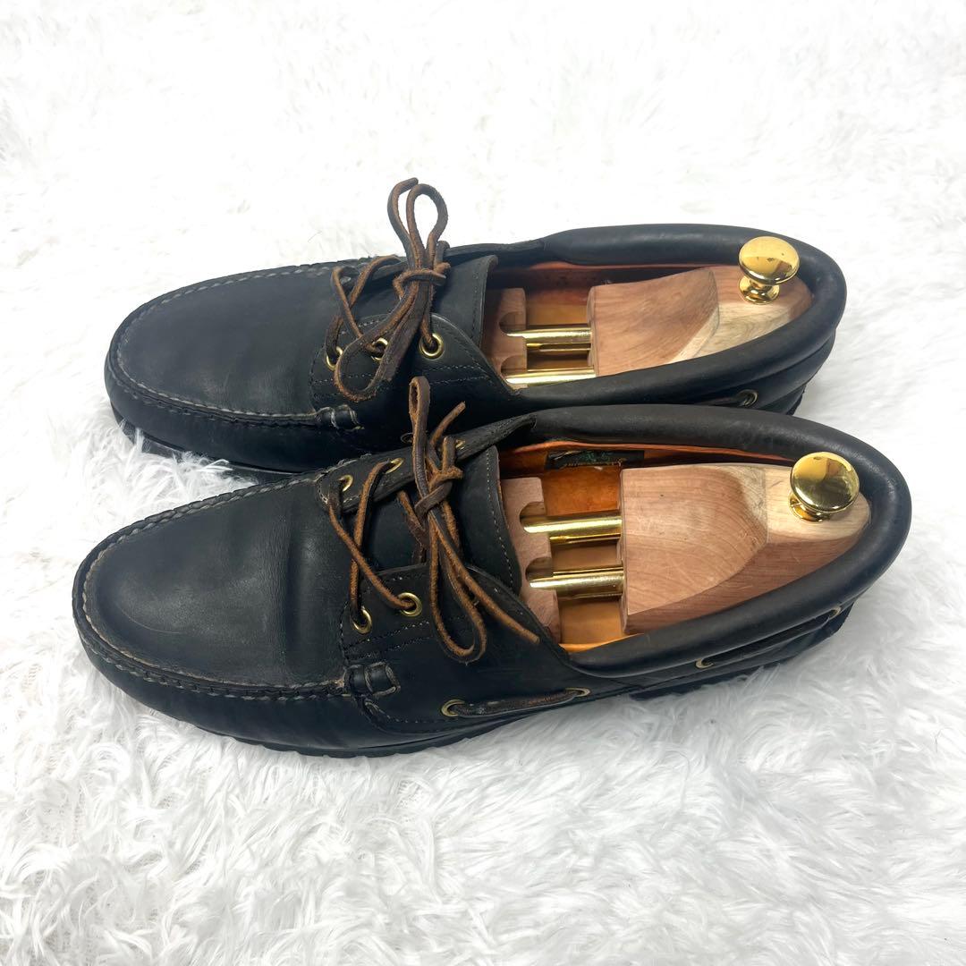 【美品】 ティンバーランド スリーアイ 29.5cm ブラック デッキシューズ