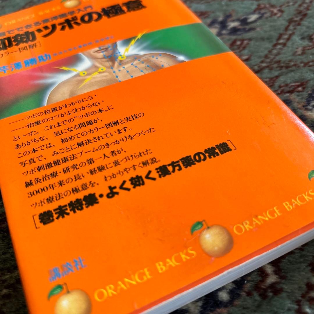 希少　レア本　即効ツボの極意　芹澤勝助
