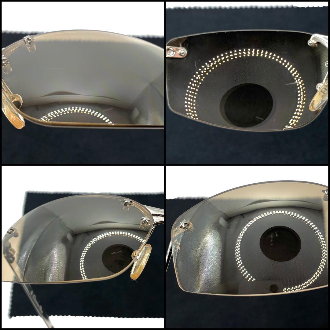 【良品】Christian Dior ディオール　リムレス　オーバル　サングラス