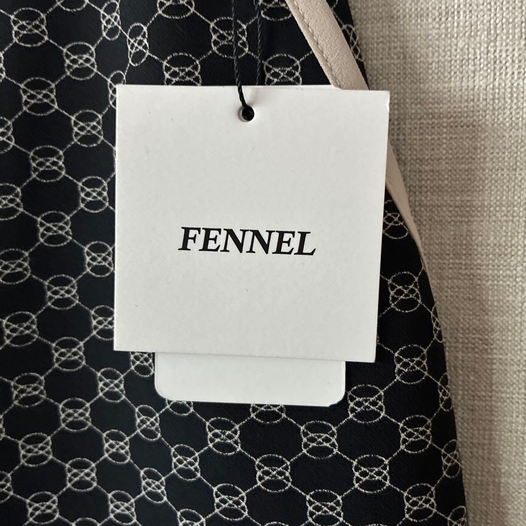 ヤマダヤFENNEL ジオメトリックバイカラーパイピングスカート　9号