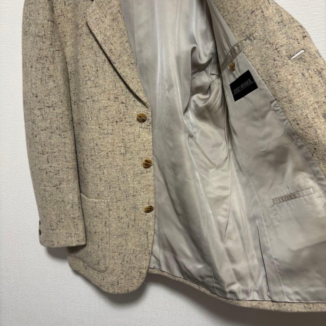 90s〜 ISSEY MIYAKE ウール ネップ テーラードジャケット