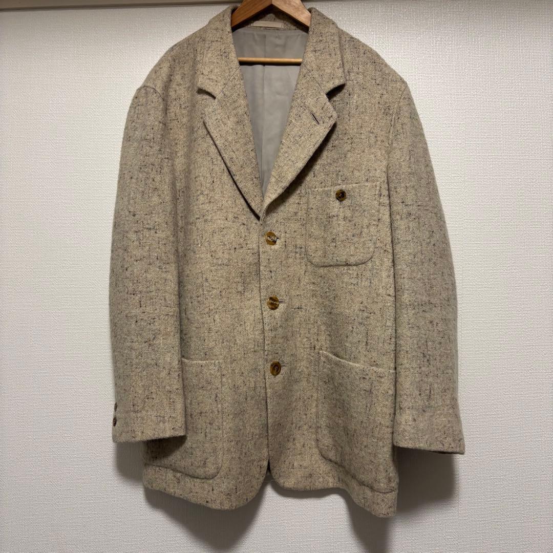 90s〜 ISSEY MIYAKE ウール ネップ テーラードジャケット