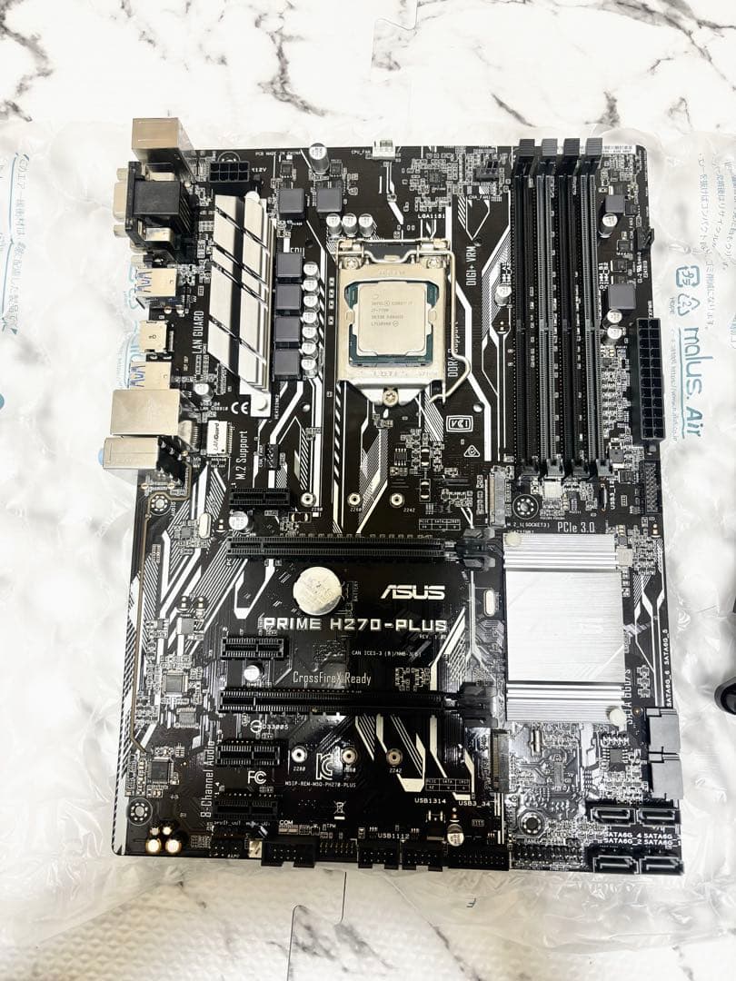 【動作確認済】core i7-7700 + ASUS H270-PLUS セット