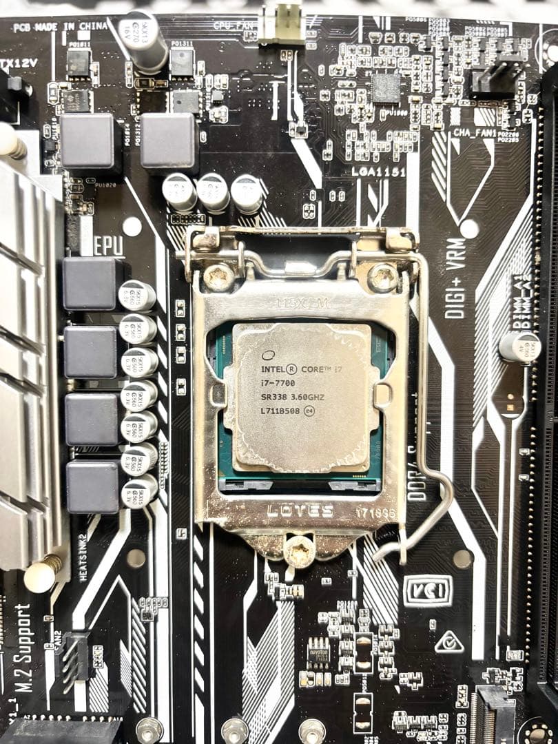 【動作確認済】core i7-7700 + ASUS H270-PLUS セット