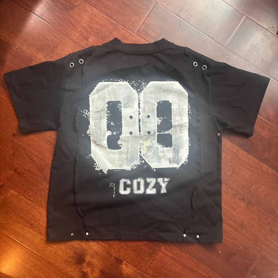 cozy worldwide ブラック Tシャツ opium y2k