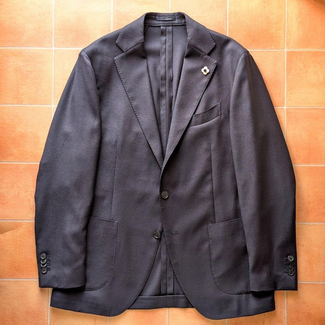【近年モデル】LARDINI ネイビージャケット 50サイズ ラルディーニ
