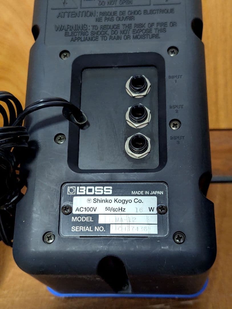 BOSS MA-12 アンプ内蔵モニタースピーカー 日本製 2台セット 動作確認