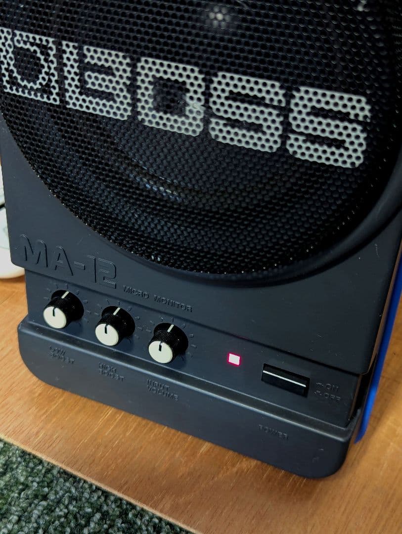 BOSS MA-12 アンプ内蔵モニタースピーカー 日本製 2台セット 動作確認